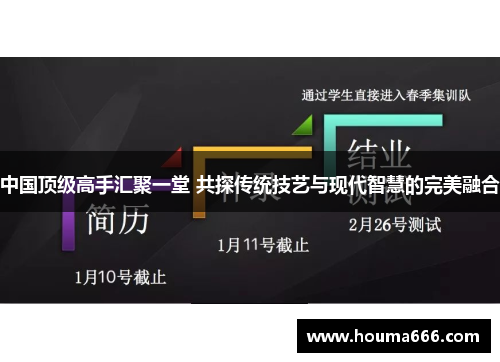 中国顶级高手汇聚一堂 共探传统技艺与现代智慧的完美融合